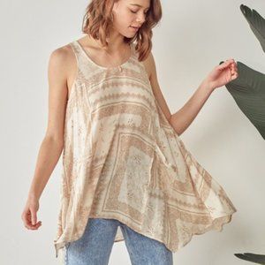 Vintage Bandana Print Tank